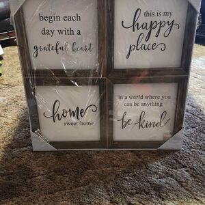 Rustic Brown Inspirational Wall Art Set